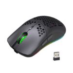 Souris Gaming sans Fil HXSJ T66 RGB - Noir – Image 2