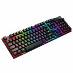 Clavier Gaming Mécanique T-WOLF T17 RGB - Noir - Blue Switch