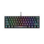 Clavier Gaming Mécanique T-WOLF T61 RGB - Noir - Blue Switch