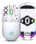 Souris Gaming sans Fil / Bluetooth HXSJ T90 - Blanc – Image 3