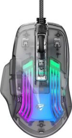 Souris Gaming HAVIT MS1011SE RGB - Transparent Noir – Image 4
