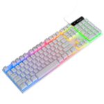 Clavier Gaming K500 LED RGB Transparent - Blanc
