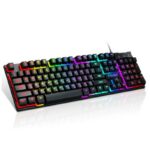 Clavier Gaming Semi-Mécanique T-WOLF T20 RGB - Noir