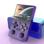 Console de Jeu D-R35 Plus Portable - Transparent Purple