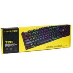 Clavier Gaming Semi-Mécanique T-WOLF T20 RGB - Noir – Image 2