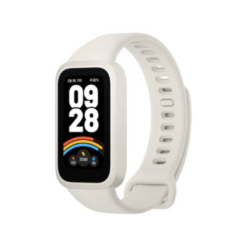 Bracelet connecté Xiaomi Smart Band 9 Active - Blanc & Beige – Image 1